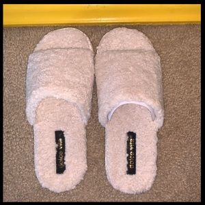 Faux Fur Slides; Indoor/Outdoor Wear